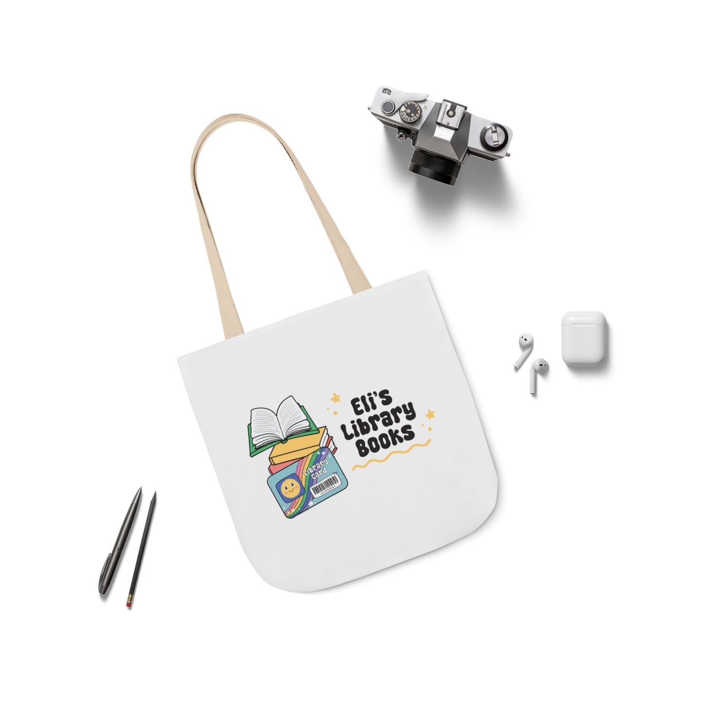 Personalized Library Tote Bag - Perfect for Book Lovers, Eco-Friendly Canvas Bag, Gift for Students, Library Enthusiasts, Reading Accessory