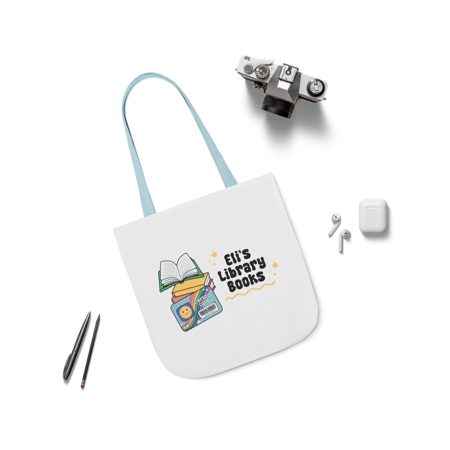 Personalized Library Tote Bag - Perfect for Book Lovers, Eco-Friendly Canvas Bag, Gift for Students, Library Enthusiasts, Reading Accessory