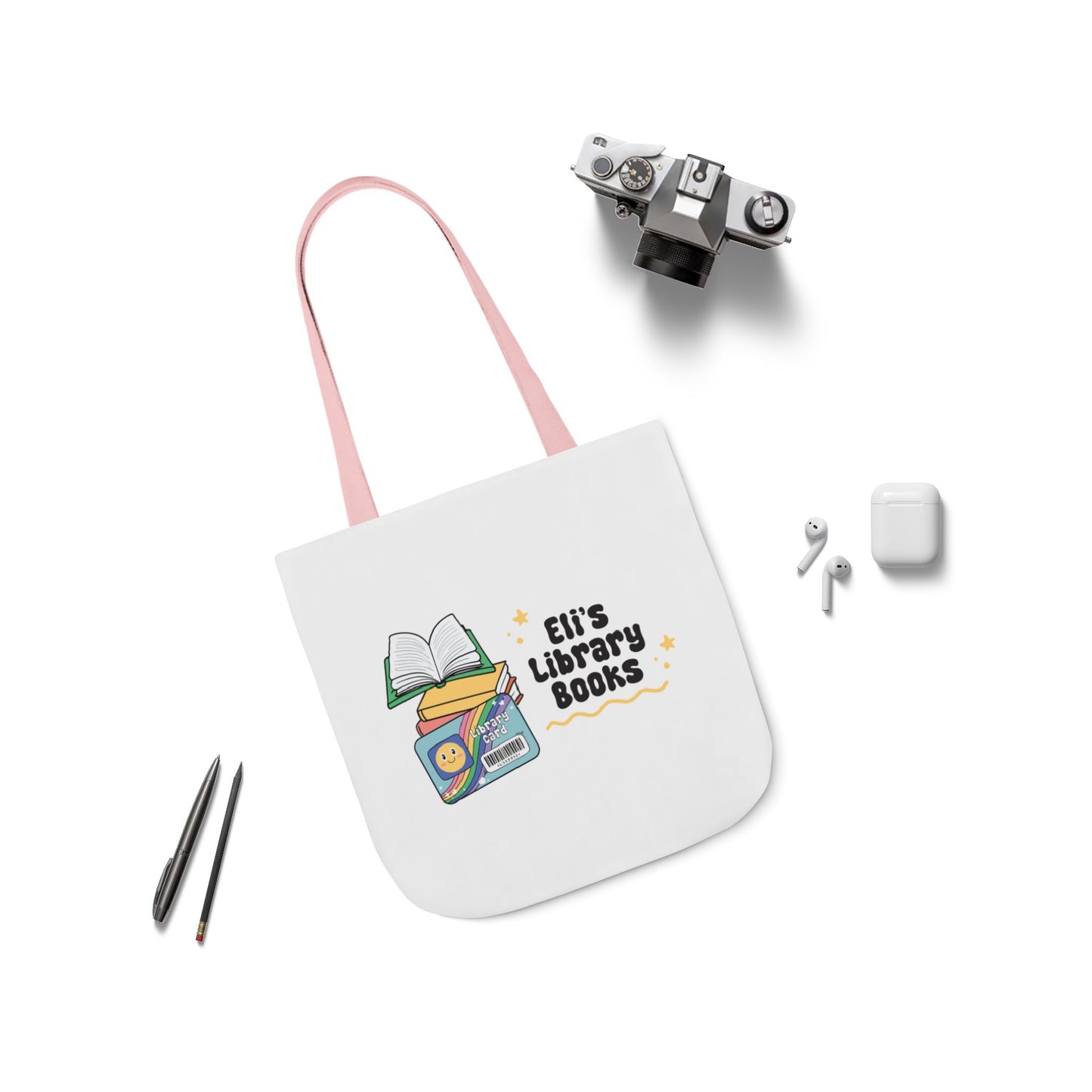 Personalized Library Tote Bag - Perfect for Book Lovers, Eco-Friendly Canvas Bag, Gift for Students, Library Enthusiasts, Reading Accessory