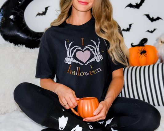 Halloween Skeleton T-Shirt, Unisex Spooky Shirt, Cute Halloween Tee, Holiday Apparel, October Fest Clothing