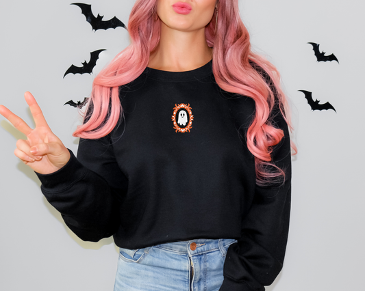 Adorable Ghost Frame Unisex Heavy Blend™ Crewneck Sweatshirt
