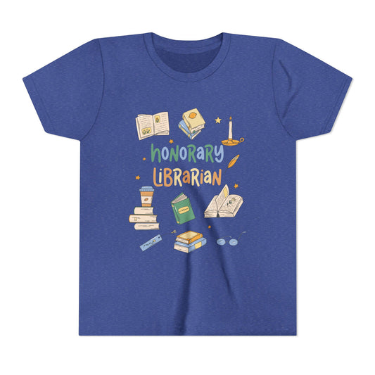 Youth Book Lover Tee - Honorary Librarian Tshirt