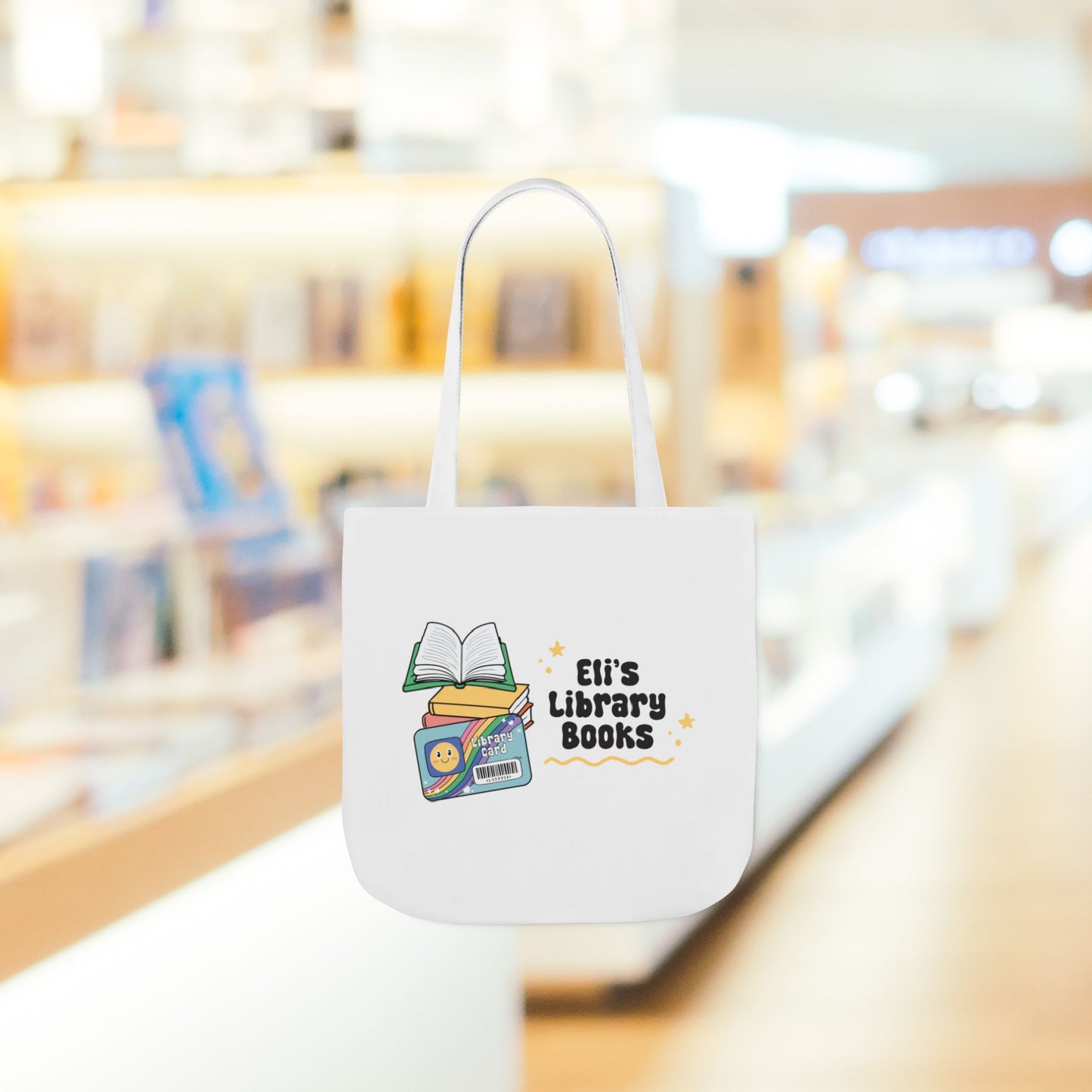 Personalized Library Tote Bag - Perfect for Book Lovers, Eco-Friendly Canvas Bag, Gift for Students, Library Enthusiasts, Reading Accessory