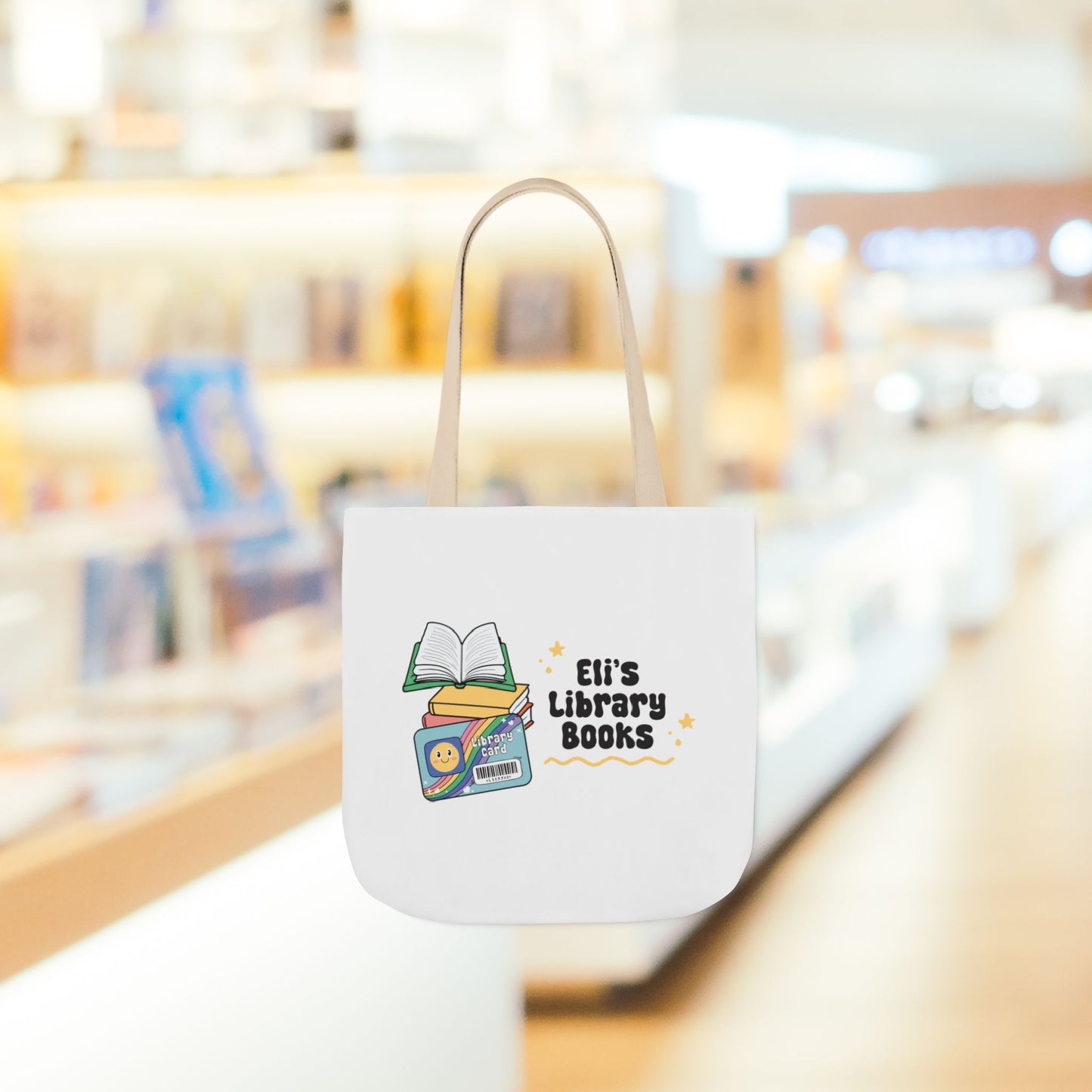 Personalized Library Tote Bag - Perfect for Book Lovers, Eco-Friendly Canvas Bag, Gift for Students, Library Enthusiasts, Reading Accessory