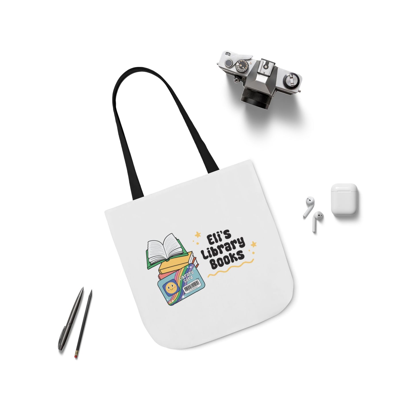 Personalized Library Tote Bag - Perfect for Book Lovers, Eco-Friendly Canvas Bag, Gift for Students, Library Enthusiasts, Reading Accessory
