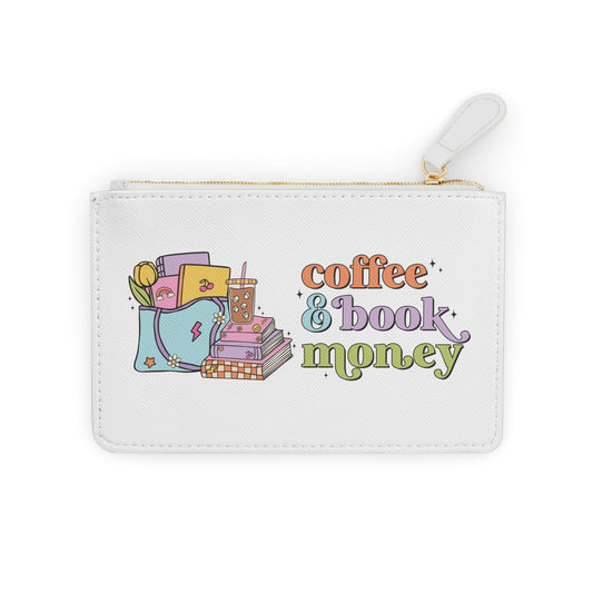 Coffee & Book Money Cute Zipper Pouch
