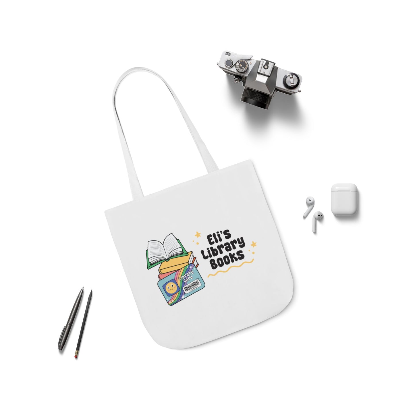 Personalized Library Tote Bag - Perfect for Book Lovers, Eco-Friendly Canvas Bag, Gift for Students, Library Enthusiasts, Reading Accessory