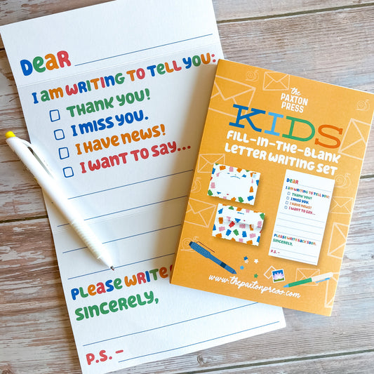 Kids Fill-in Fold Up Letter Set of 10 - Gummy Bears