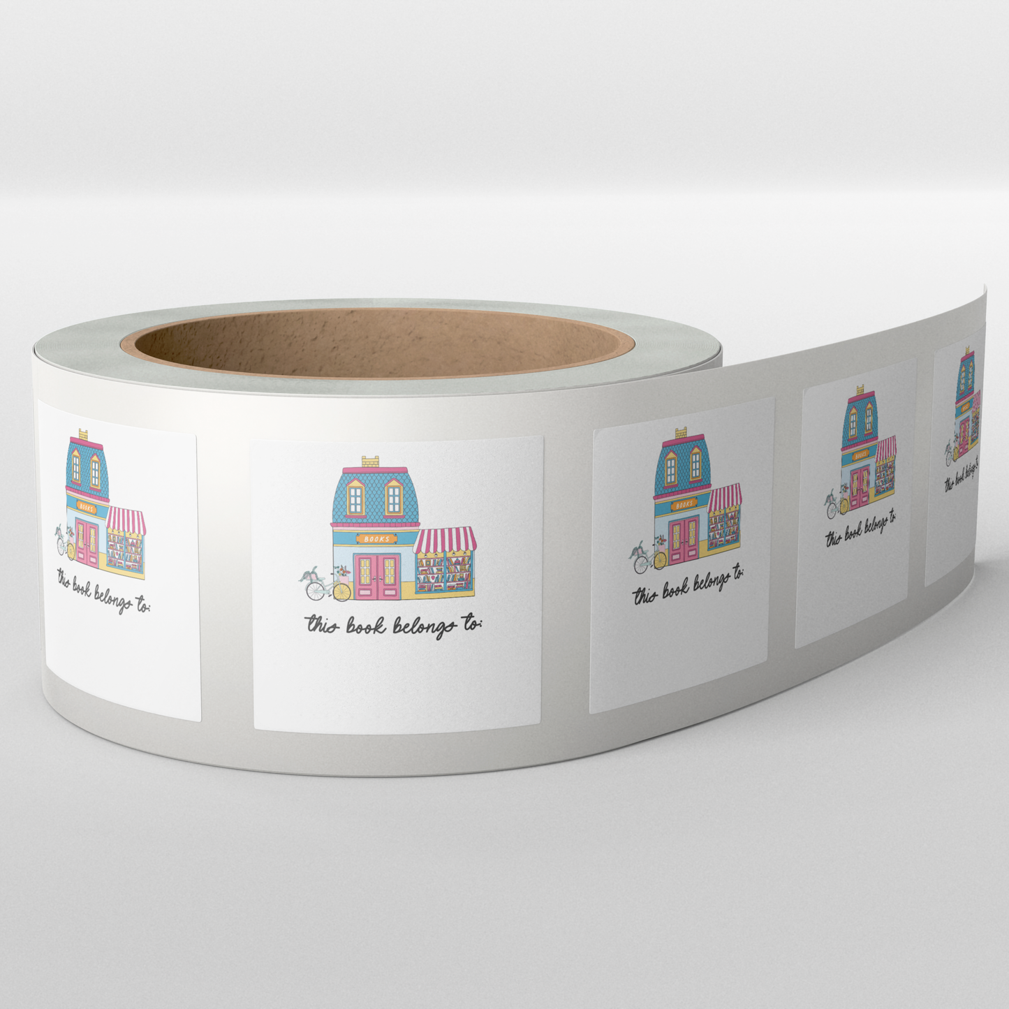 This book belongs to: Book Plate Labels Rolls of 50