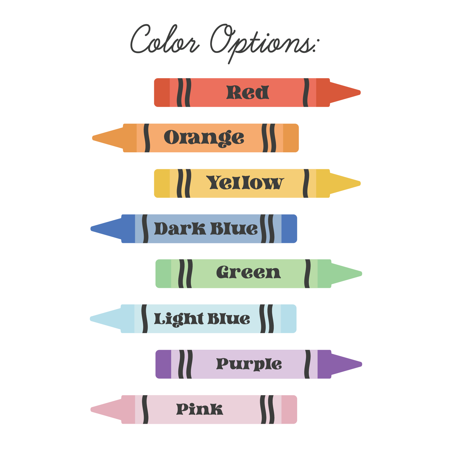 Personalized Crayon Name Notepad