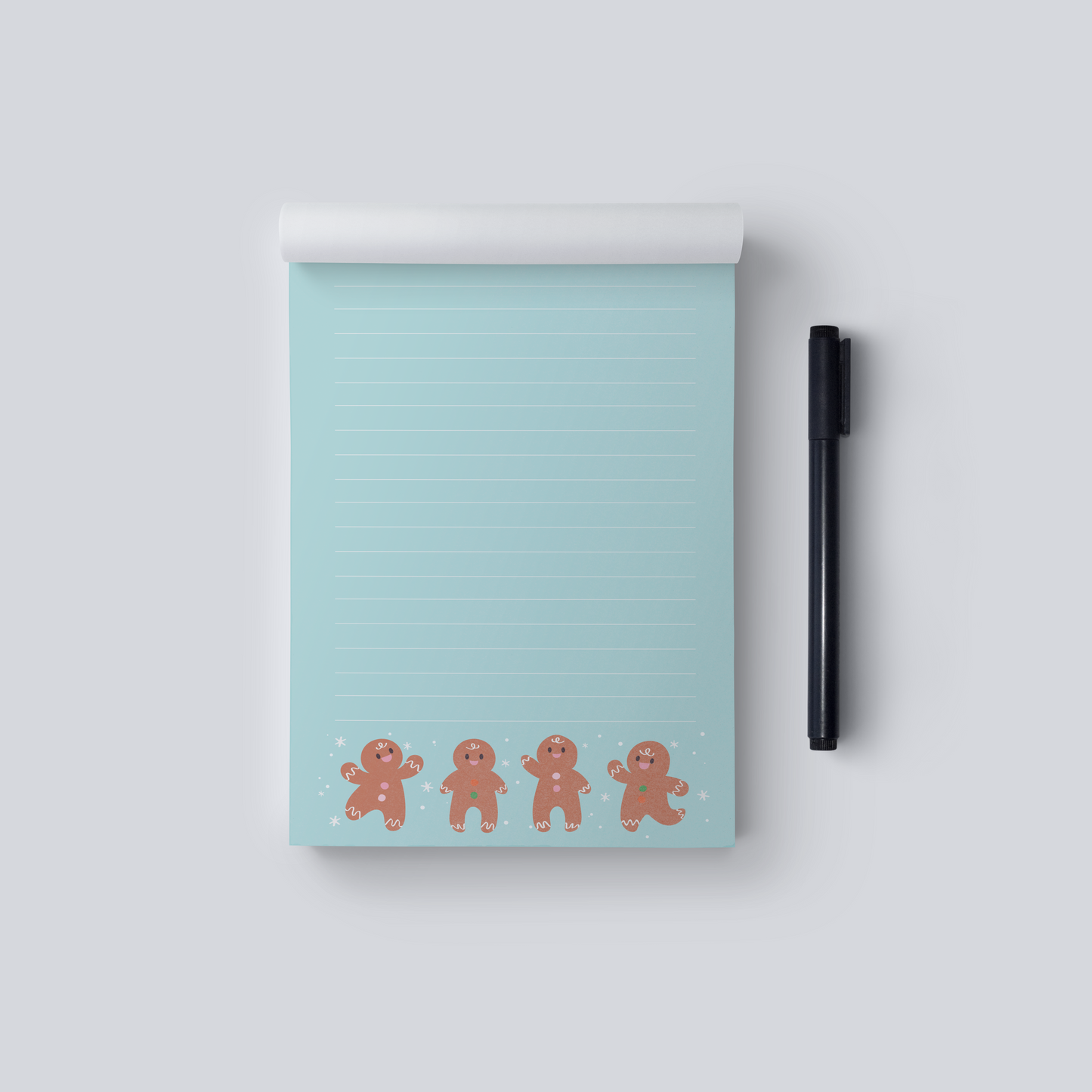 Christmas Gingerbread Man Notepad