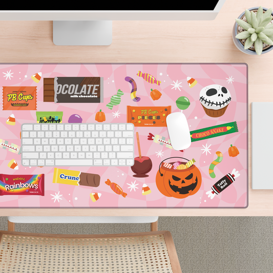 Halloween Desk Mat - Pink