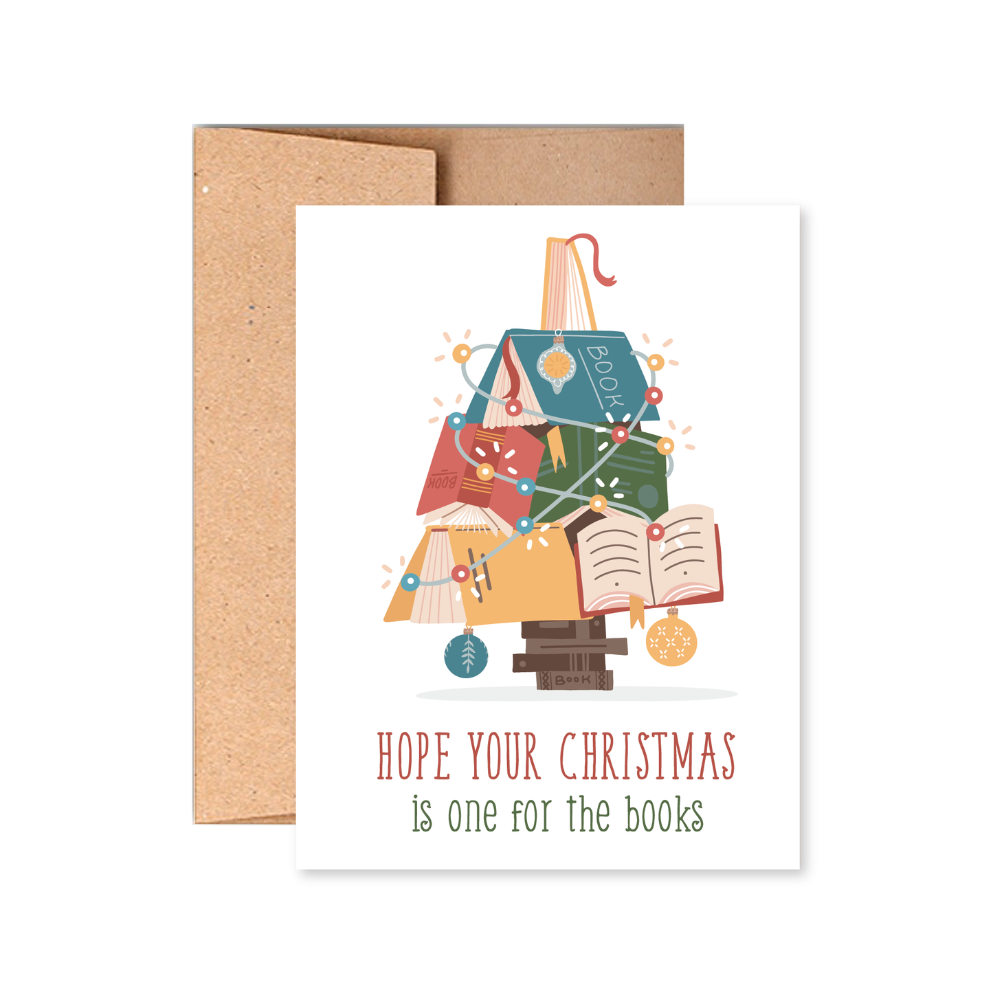 One for the Books Christmas Card