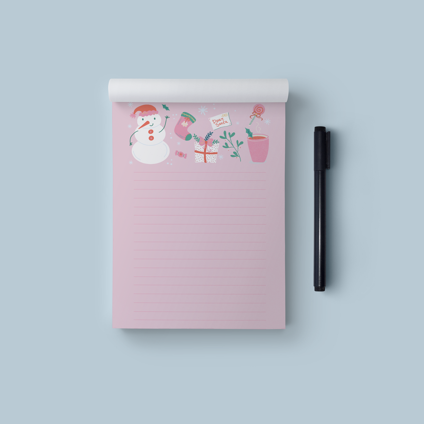 Christmas Snowman Notepad