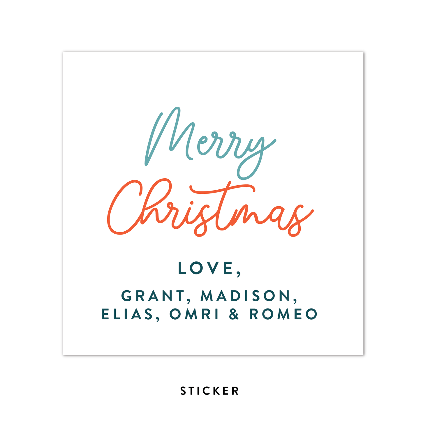 Pink Stockings Merry Christmas Favor Tags or Stickers
