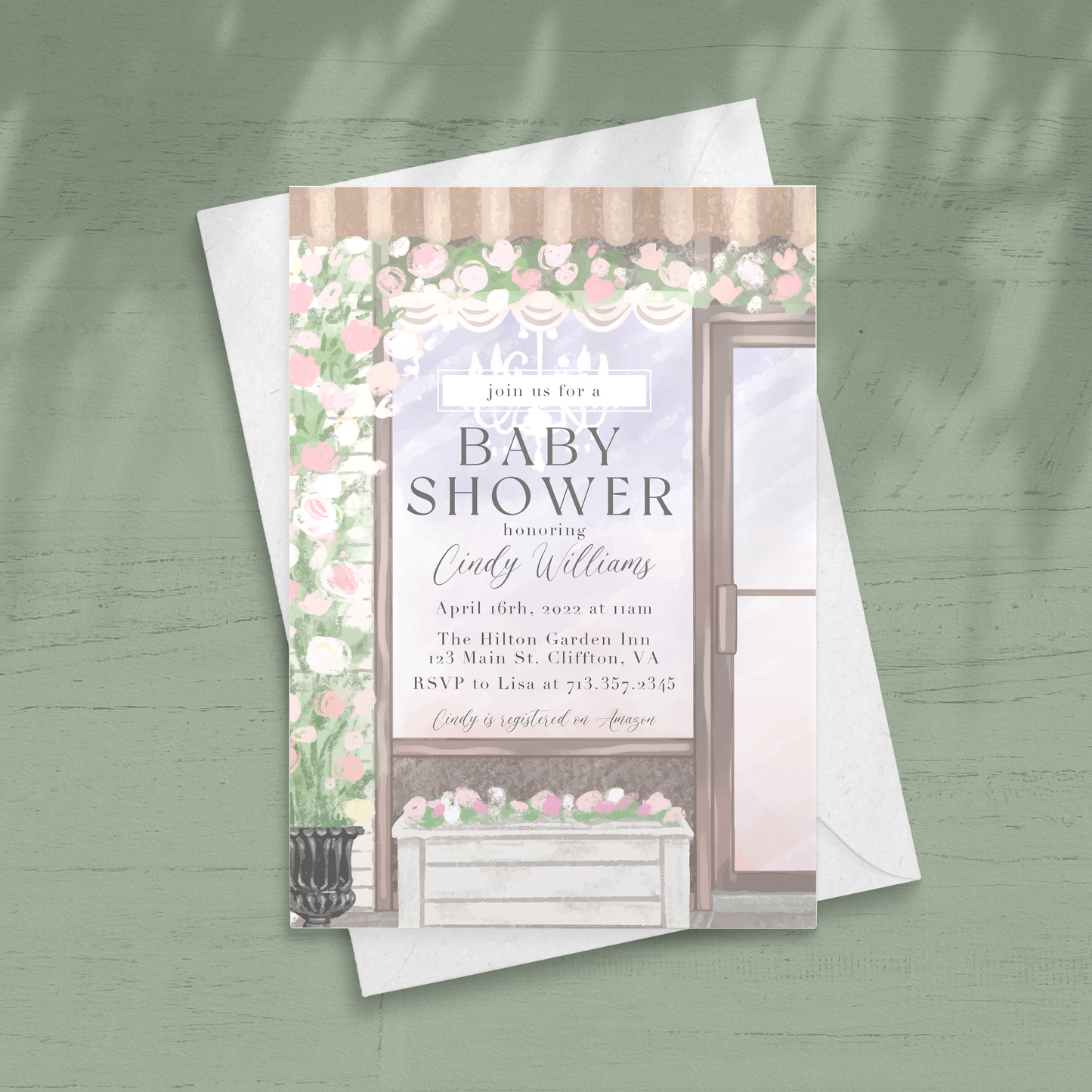 Garden Baby Shower Invitation