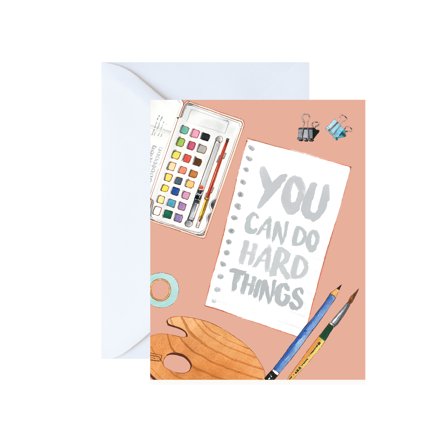 You Can Do Hard Things Encouragement Greeting Card