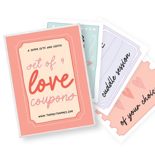 Set of 9 Love Cards for Couples