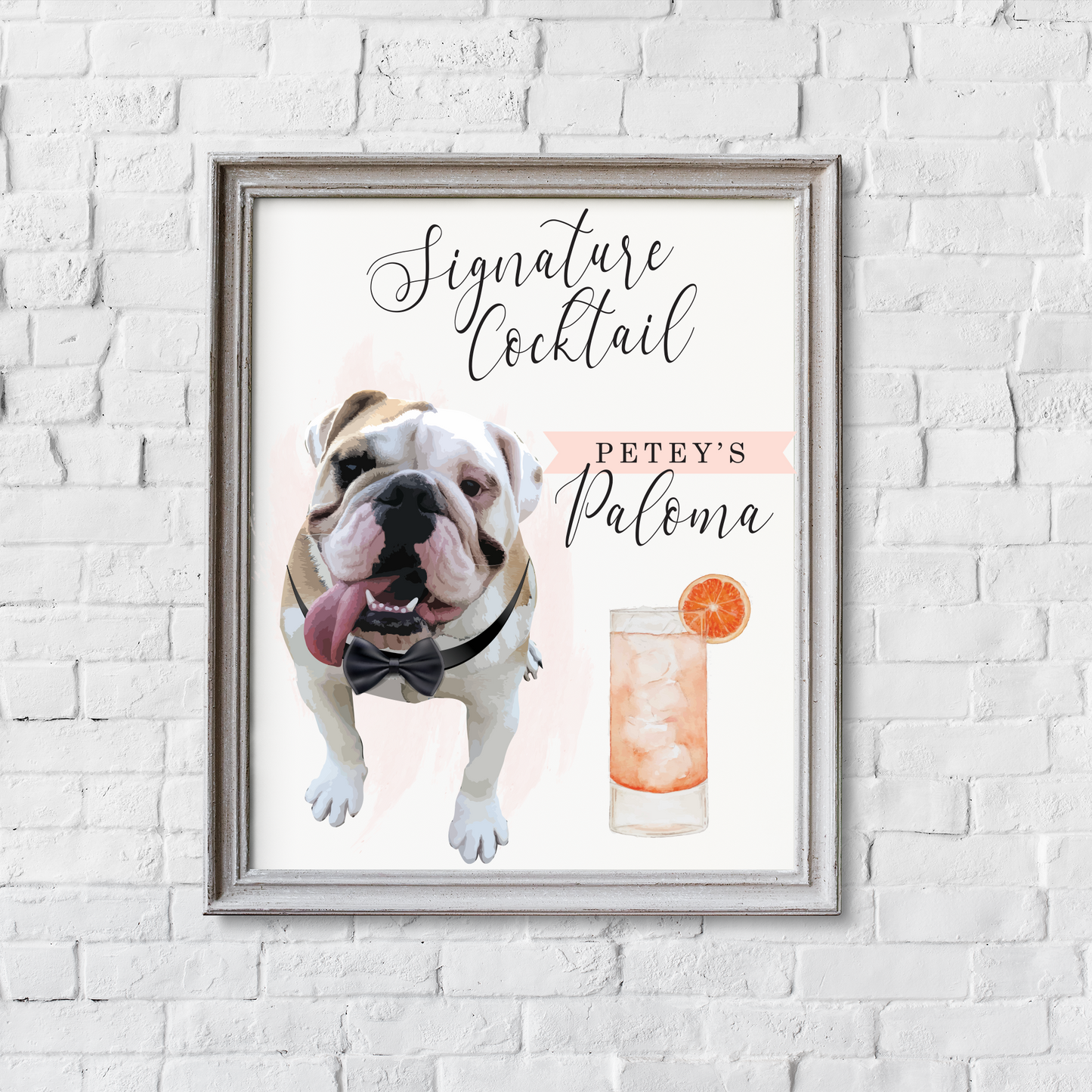Custom Pet Bar Sign 8" x 10"