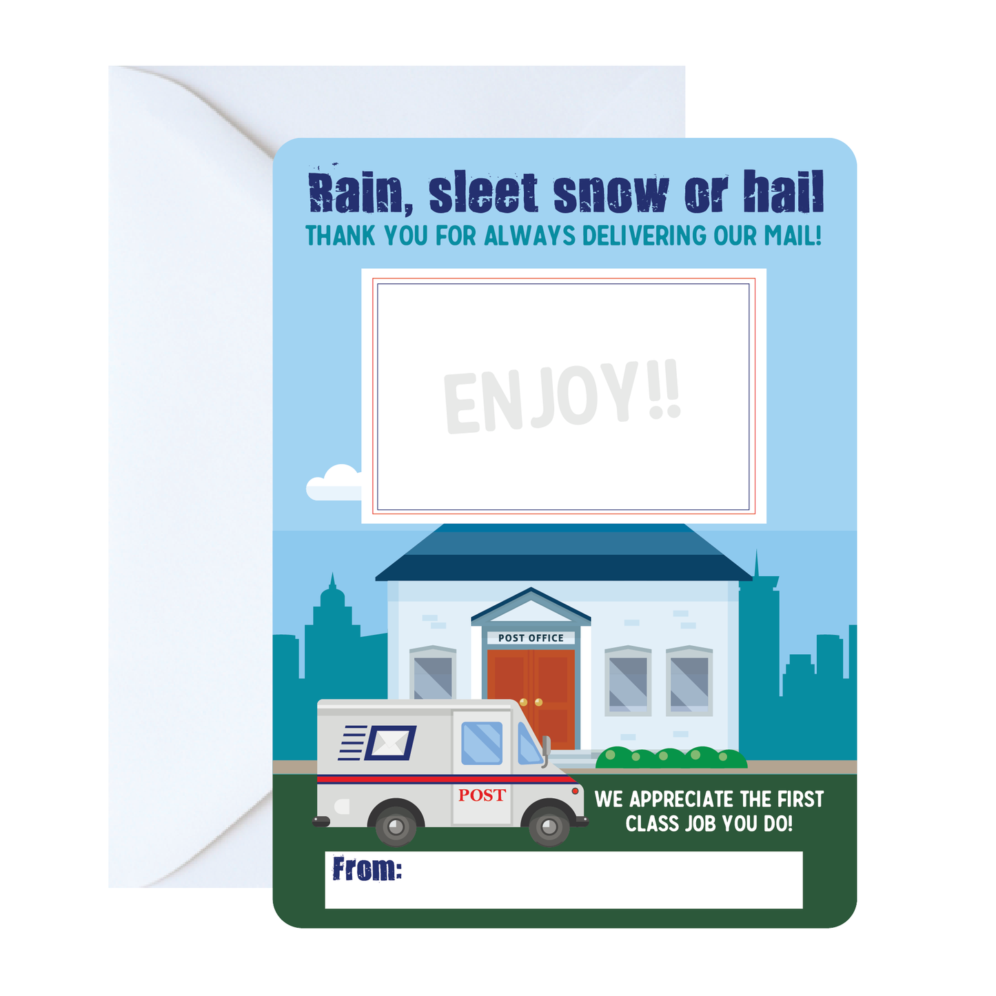 Postal Worker Thank You - Gift Card Holder