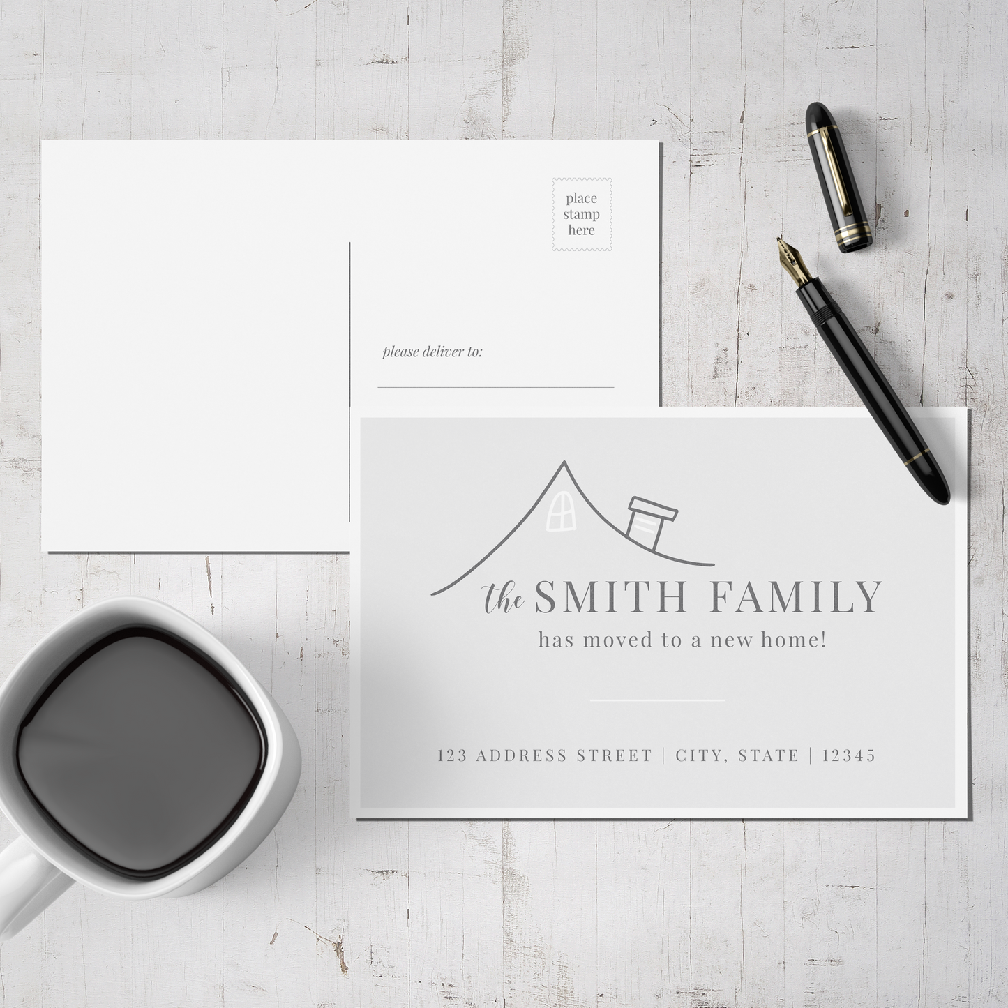 We Have Moved Rooftop Post Card (Set of 50)
