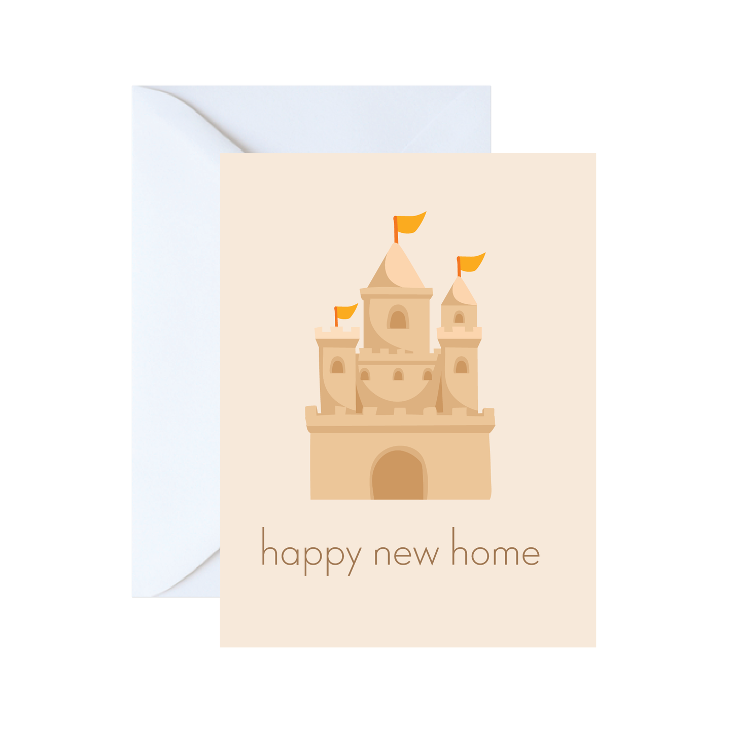 Happy New Home Sandcastle Card