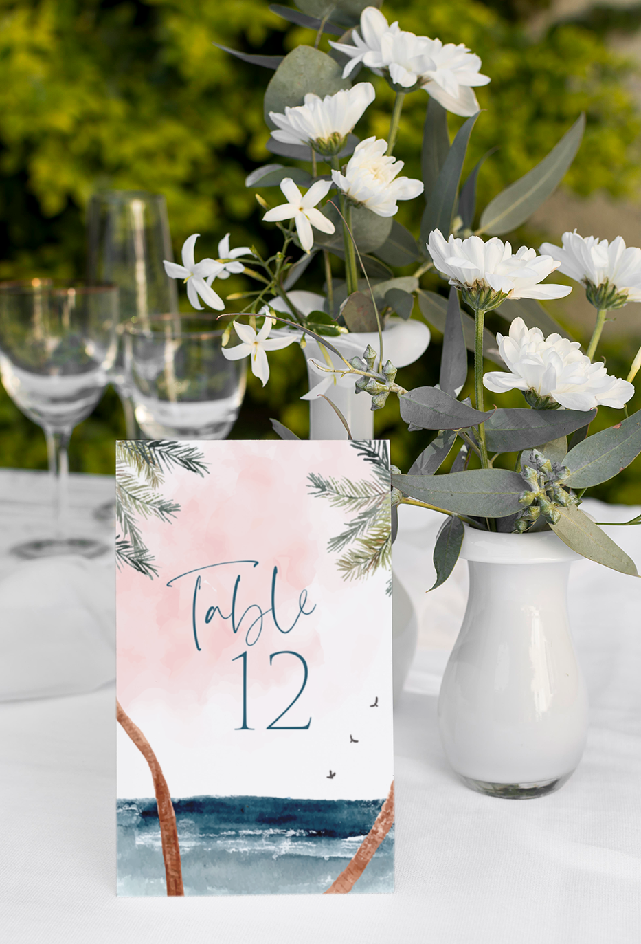 Palm Breeze Tented Table Numbers