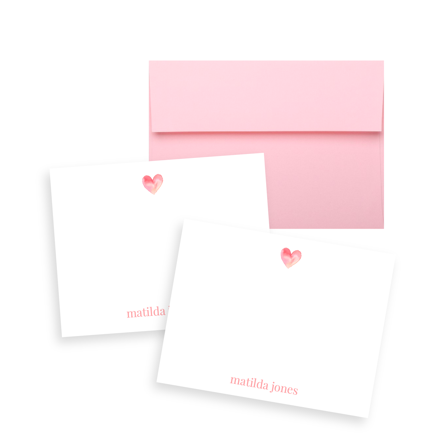 Valentine's Heart Stationery Set of 12