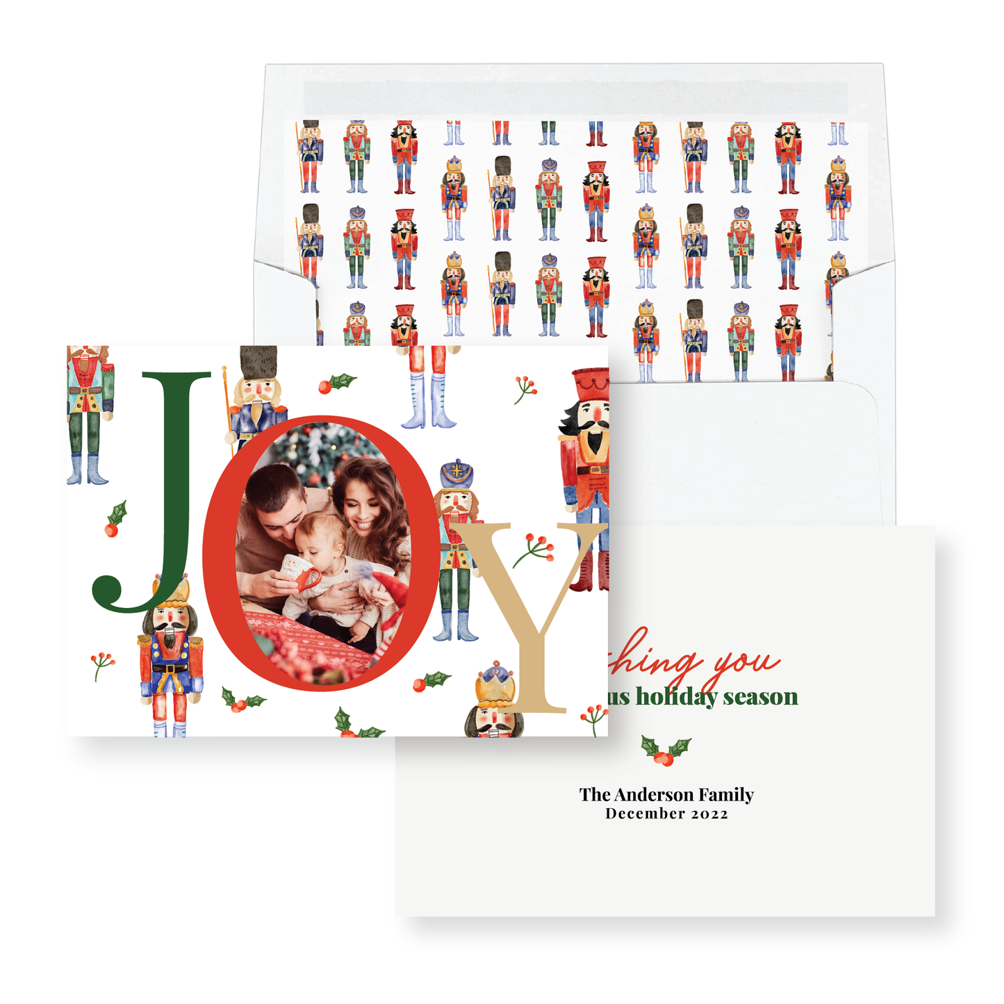Joy Watercolor Nutcrackers
