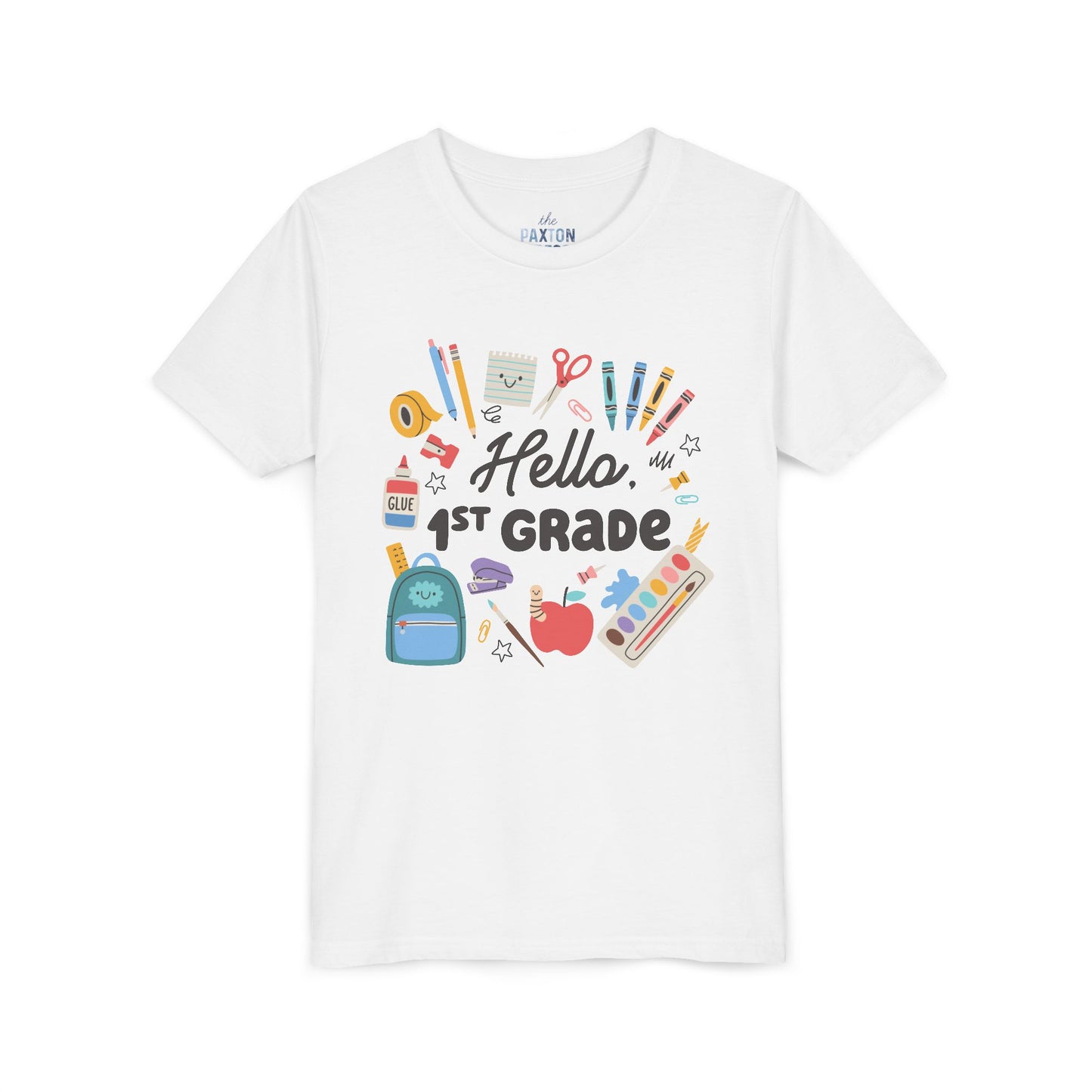 Back-to-School Youth Tee - Hello Custom Personalized Grade Shirt, Kids Apparel