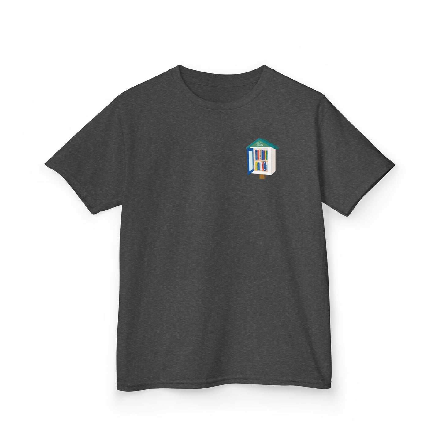 Kids T‑Shirt — "I Stop for Free Books" Colorful Library Lover Tee