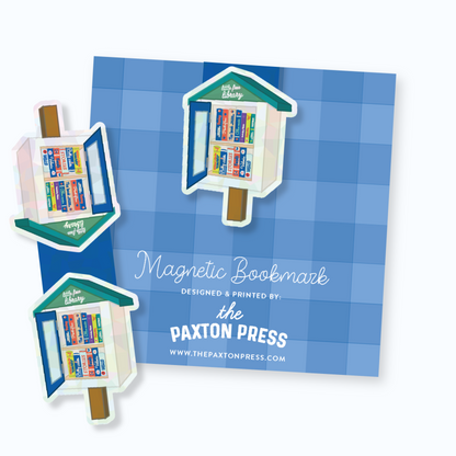 Little Free Library Holographic Magnetic Bookmark