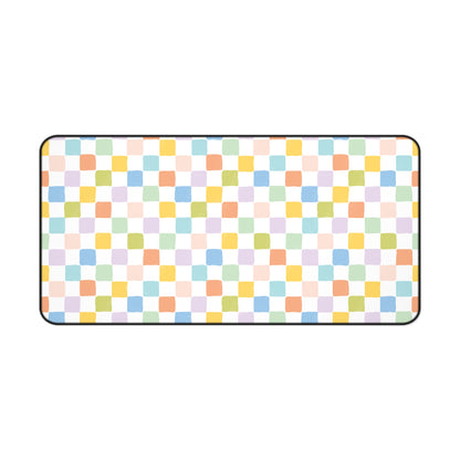 Colorful Checkerboard Desk Mat
