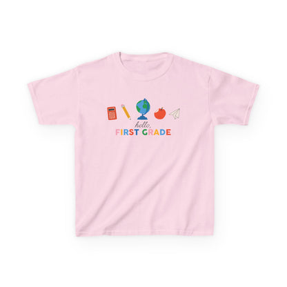 Kids T-Shirt Personalizable Back to School Hello, Grade Shirt for Kids
