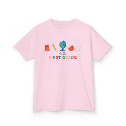 Kids T-Shirt Personalizable Back to School Hello, Grade Shirt for Kids