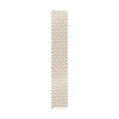 Checkerboard Custom Name Christmas Wrapping Paper