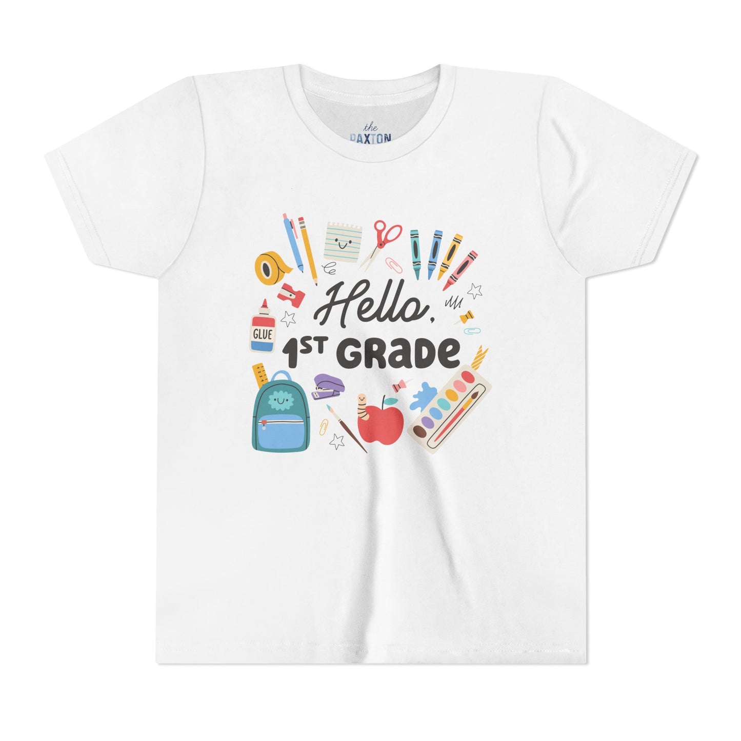 Back-to-School Youth Tee - Hello Custom Personalized Grade Shirt, Kids Apparel