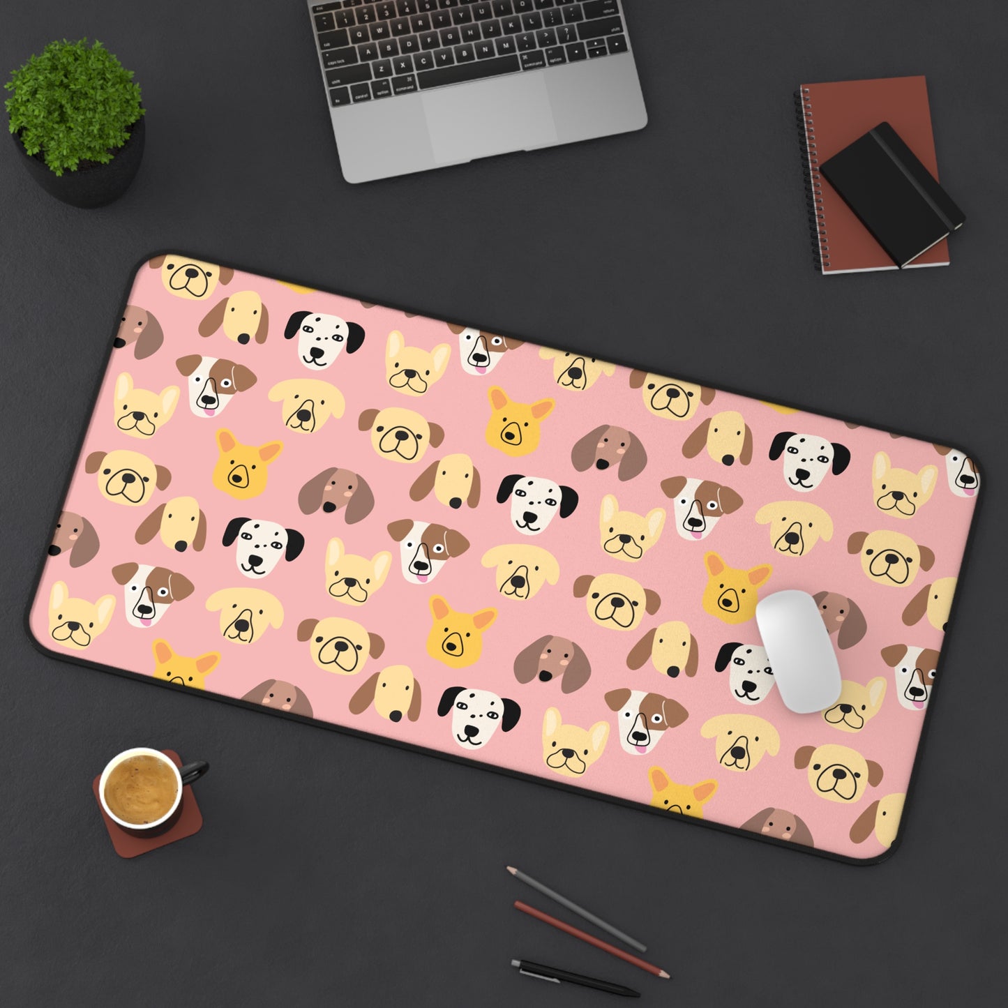 Cute Dog Patterned Desk Mat