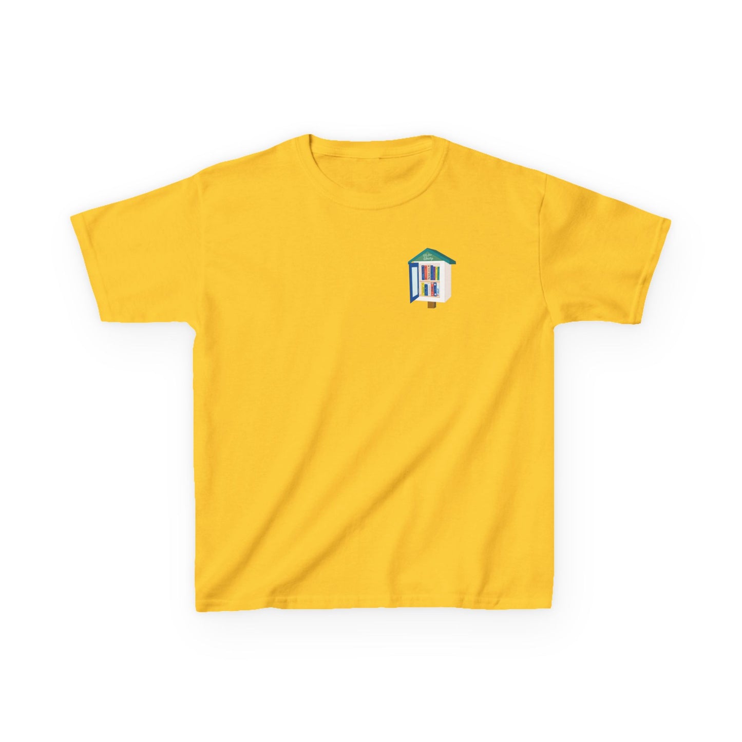 Kids T‑Shirt — "I Stop for Free Books" Colorful Library Lover Tee