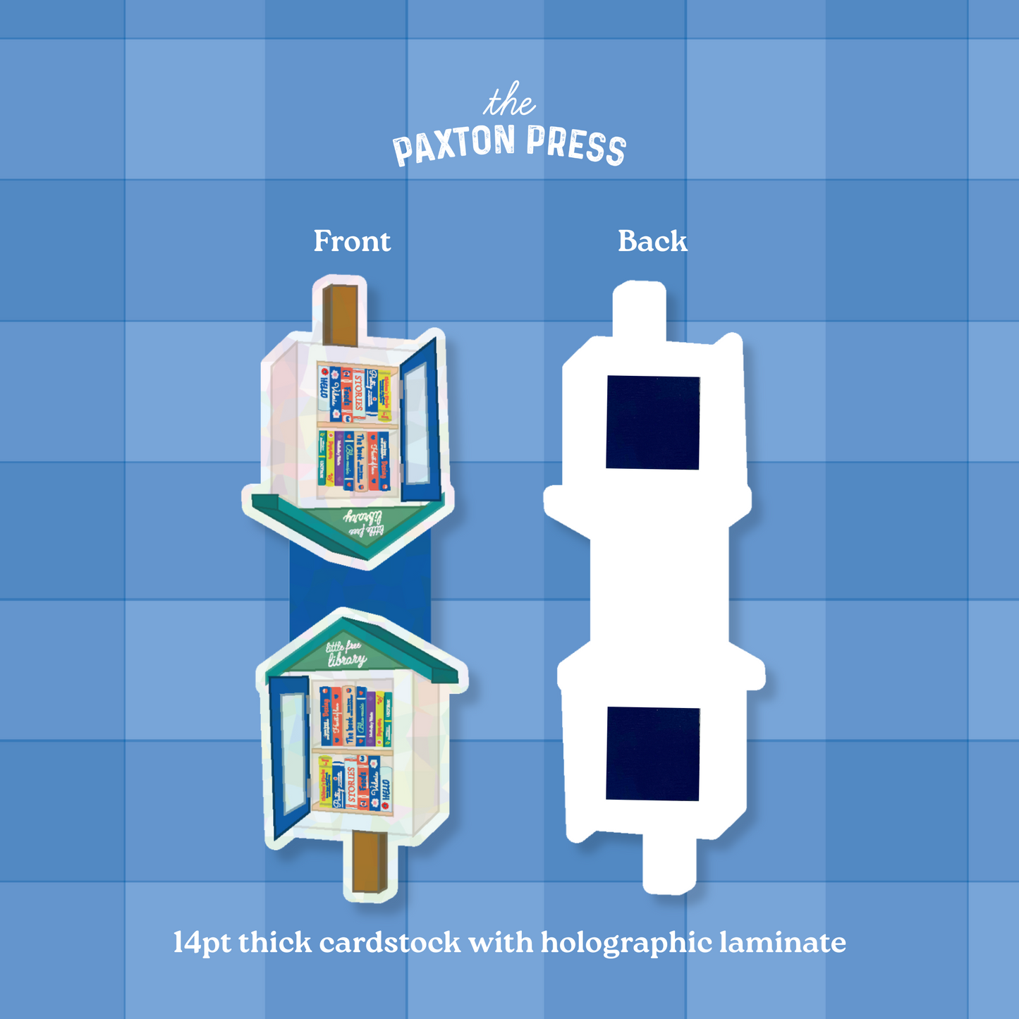 Little Free Library Holographic Magnetic Bookmark
