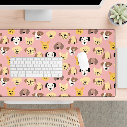 Cute Dog Patterned Desk Mat