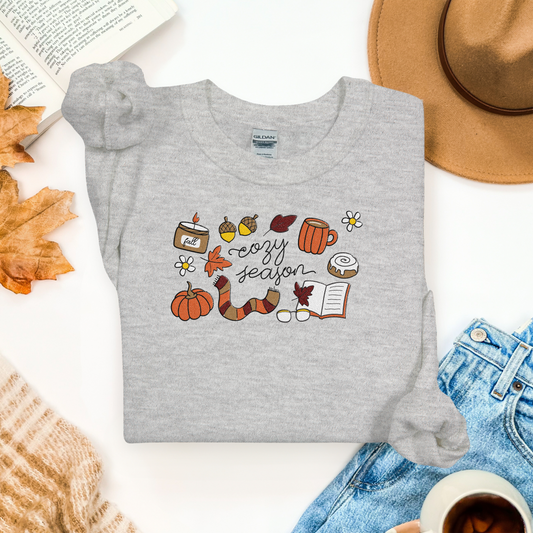Cozy Season Embroidered Unisex Heavy Blend™ Crewneck Sweatshirt