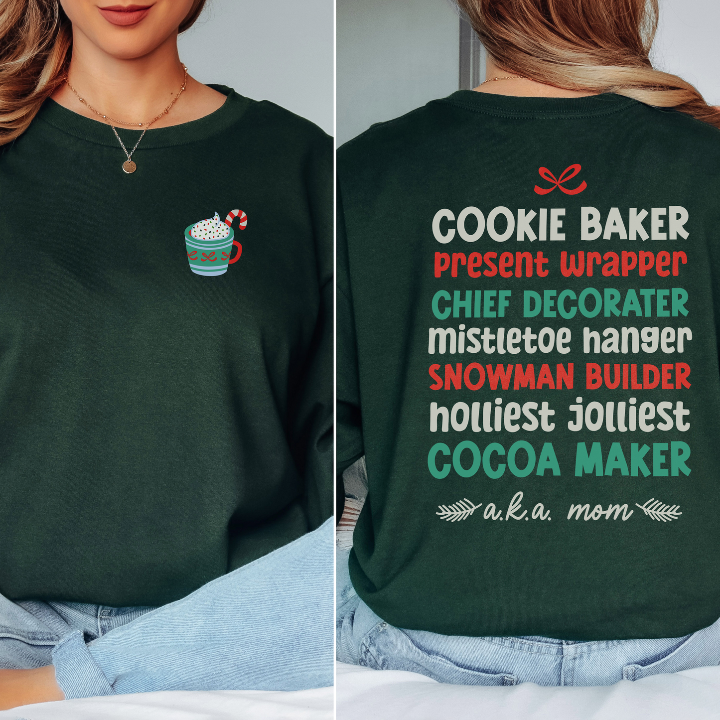 Holiday Cheer Crewneck Sweatshirt | Festive Gift for Moms | Christmas Apparel, Cozy Winter Wear, Cute Holiday Sweater, Family [...]