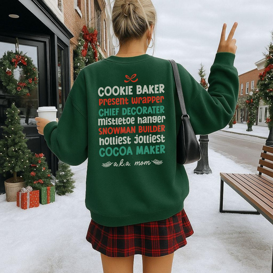 Holiday Cheer Crewneck Sweatshirt | Festive Gift for Moms | Christmas Apparel, Cozy Winter Wear, Cute Holiday Sweater, Family [...]