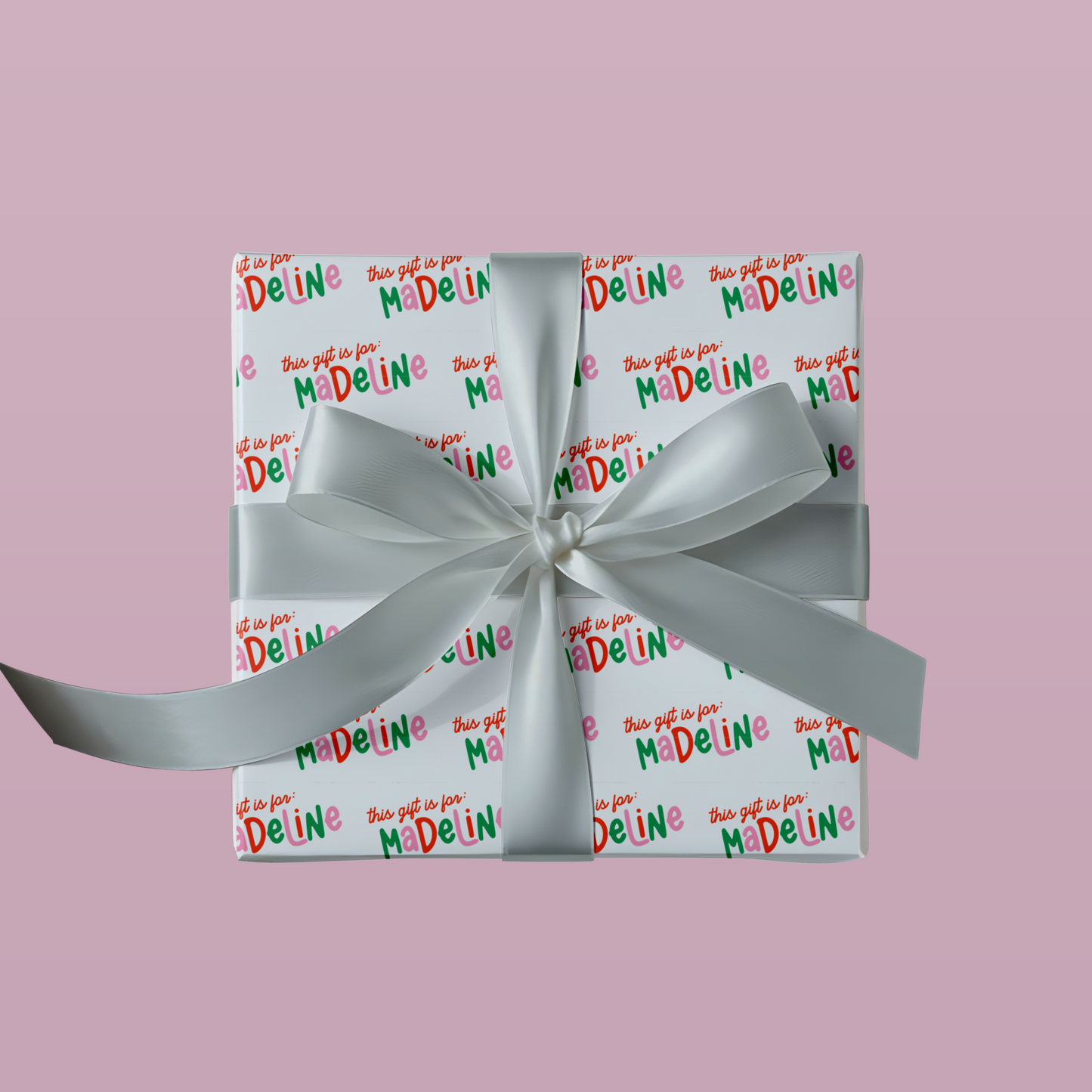 Playful Custom Name Christmas Wrapping Paper