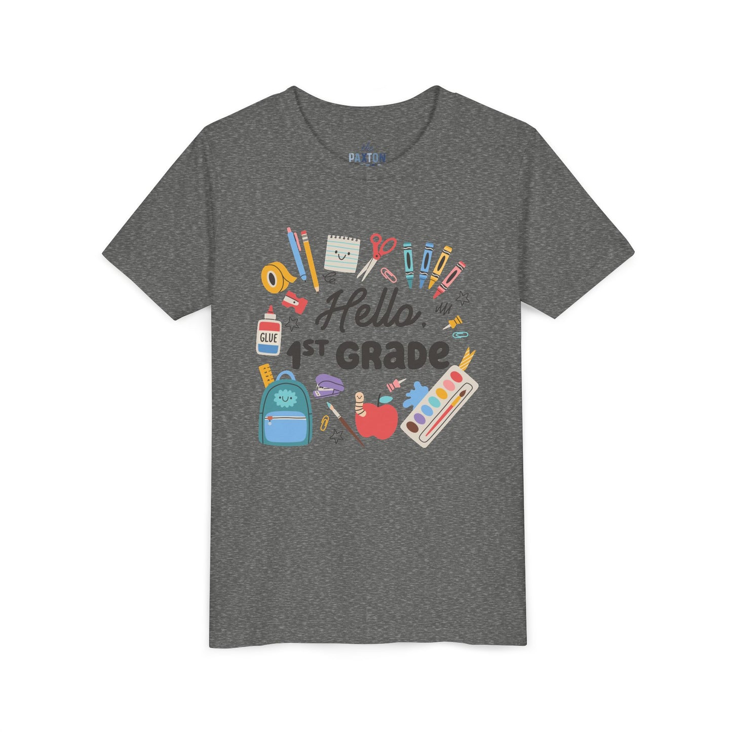 Back-to-School Youth Tee - Hello Custom Personalized Grade Shirt, Kids Apparel