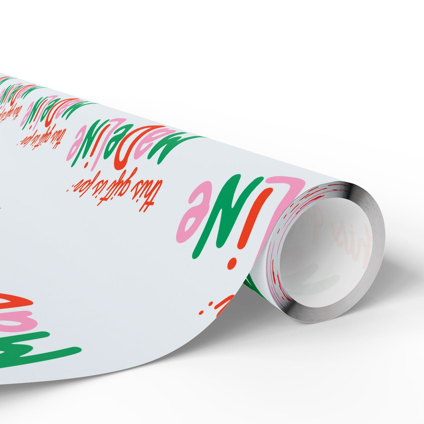 Playful Custom Name Christmas Wrapping Paper