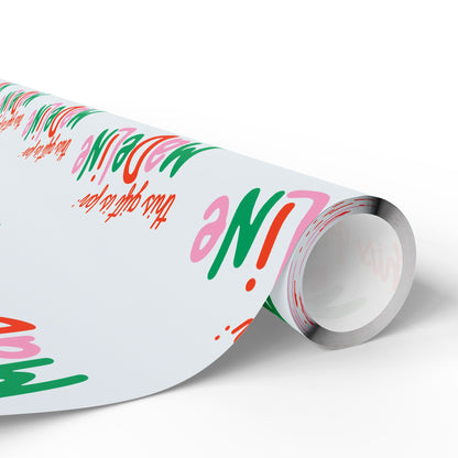 Playful Custom Name Christmas Wrapping Paper
