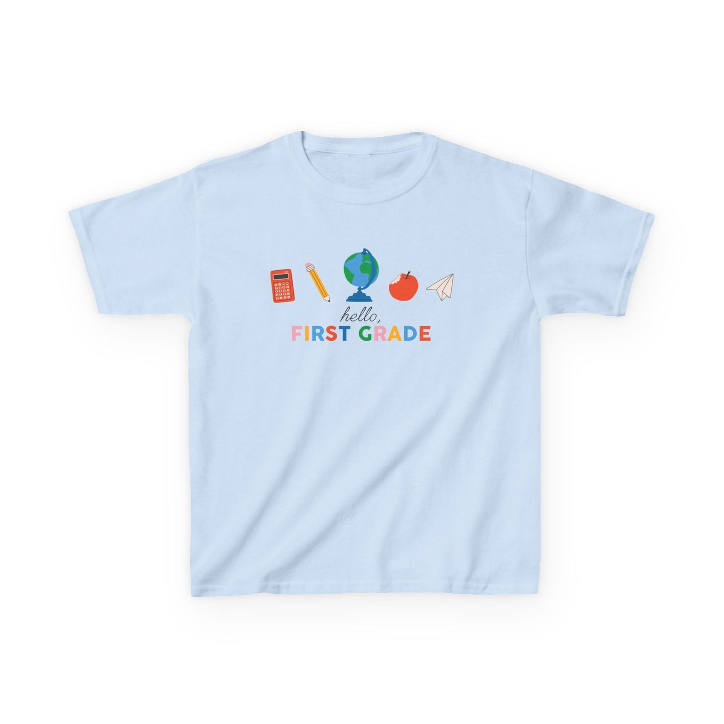 Kids T-Shirt Personalizable Back to School Hello, Grade Shirt for Kids