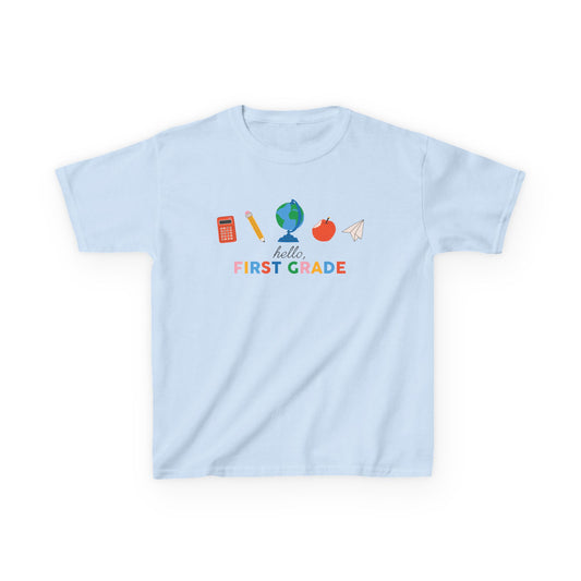 Kids T-Shirt Personalizable Back to School Hello, Grade Shirt for Kids